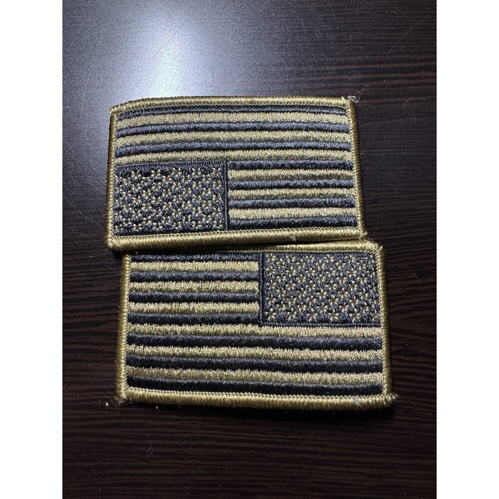 USGI US Army Multicam OCP Subdued American Flag Uniform Patch Set - Pair New 3”